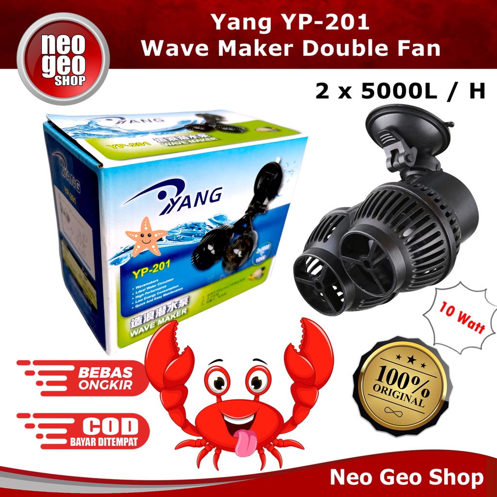 Yang Yp 201 Yp201 Wave Maker Mesin Gelombang Ombak Aquascape Aquarium