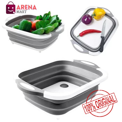 Telenan Lipat Multifungsi Telenan Alat Perlengkapan Masak Tatakan Pisau Dapur Wadah GC002-ARENA