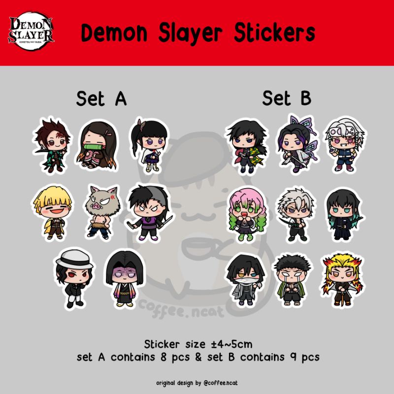 

Premium Sticker Kimetsu no Yaiba Demon Slayer / Stiker Planner Set