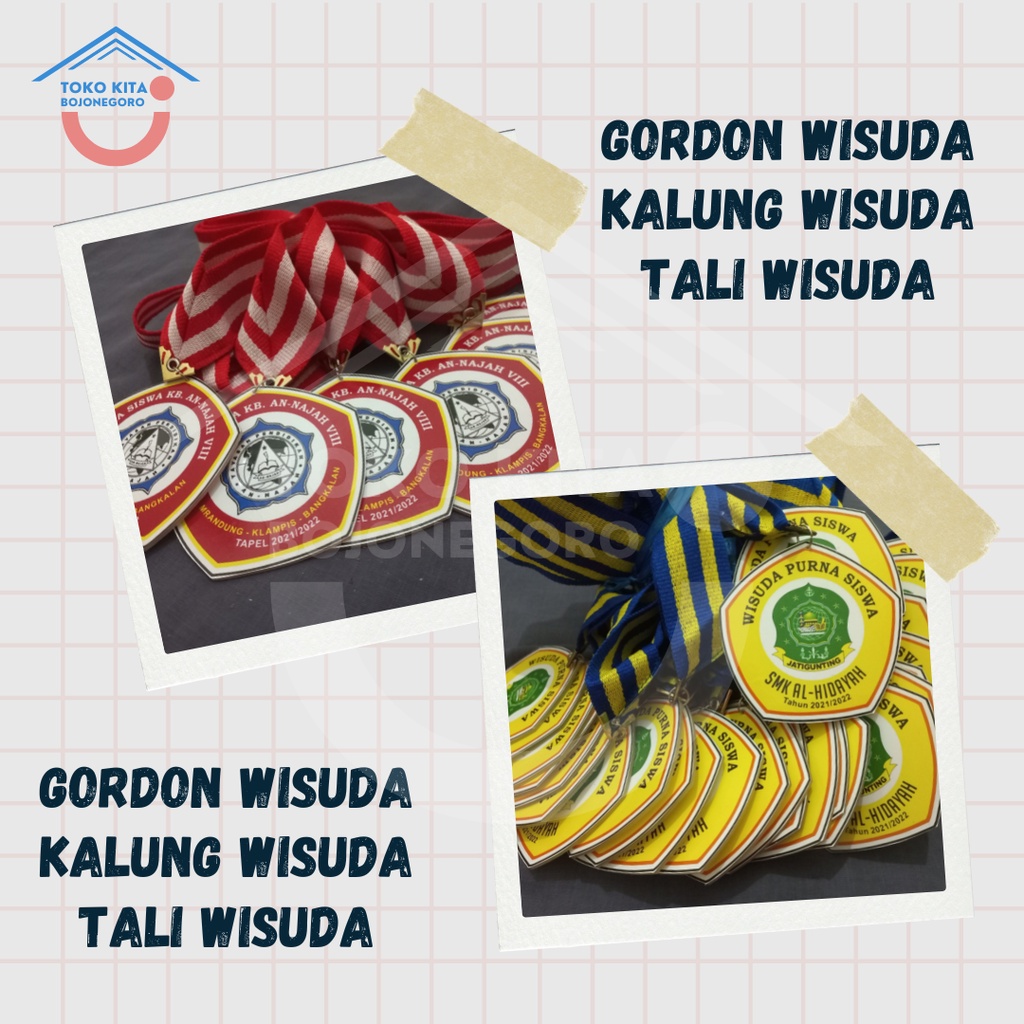 [MURAH] Gordon Wisuda / Kalung Wisuda / Medali Wisuda [CUSTOM]