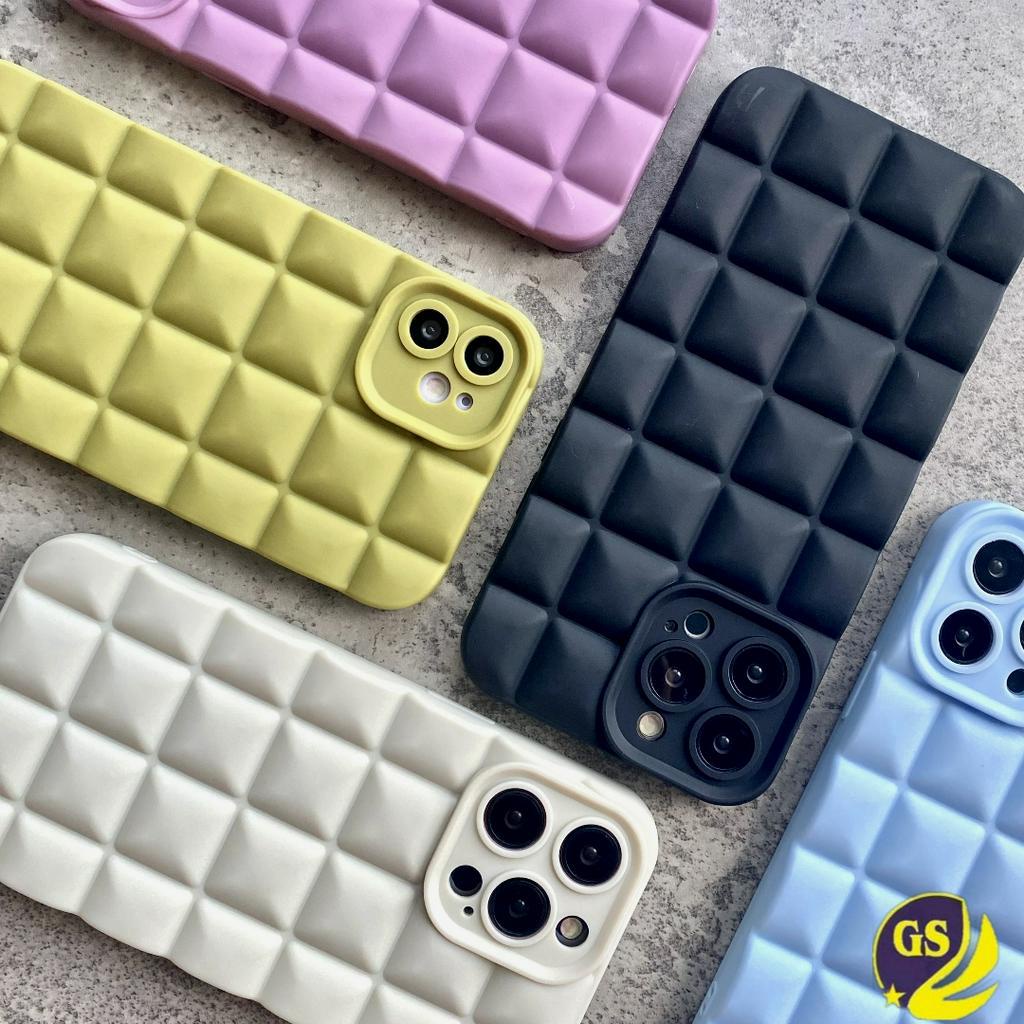 Soft case Silicone Choco Bar or Waffle case iPhone 7 8 SE 2020 7+ 8+ X XS MAX XR 11 12 13 14 PRO MAX PLUS