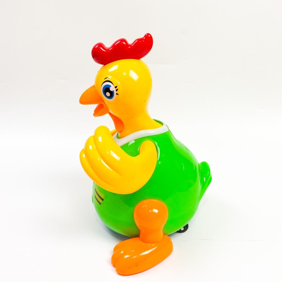 Mainan Bergerak Berlampu dan Musik Funny Animal Chicken Bump and Go