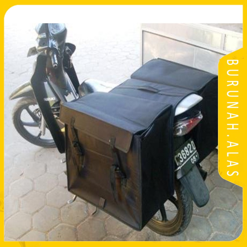 Tas Kurir Motor, Tas Keranjang Motor, Tas Kanvas Motor, Tas Pos Motor - size Jumbo