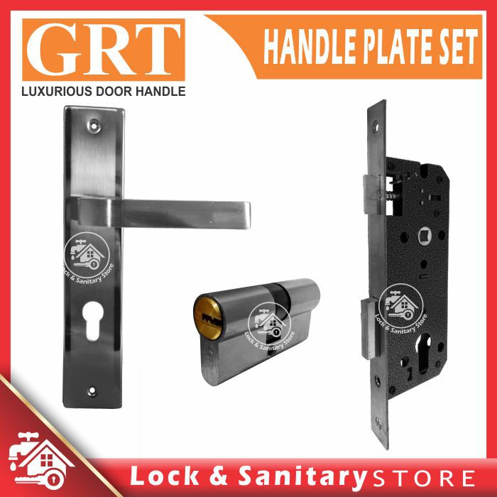 Handle Plate Set GRT 999 Kotak SN CP (Handle Plate+Body+Cylinder)