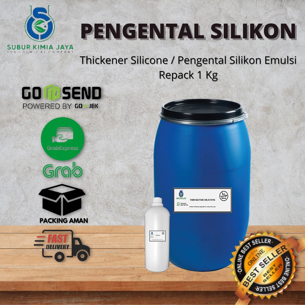 

Thickener Silicone / Pengental Silikon / Pengental Semir Ban 1 KG Premium