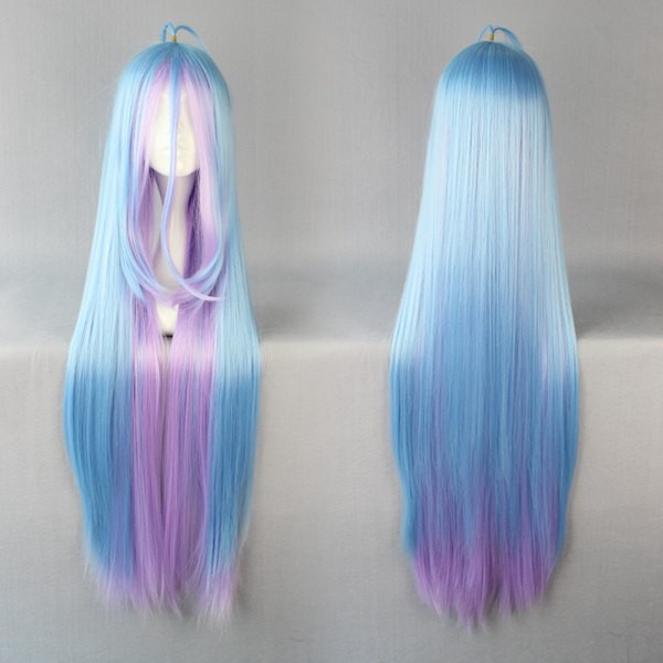 Wig MCoser Biru Ungu Mixed 105 cm 558B - No Game No Life - Shiro