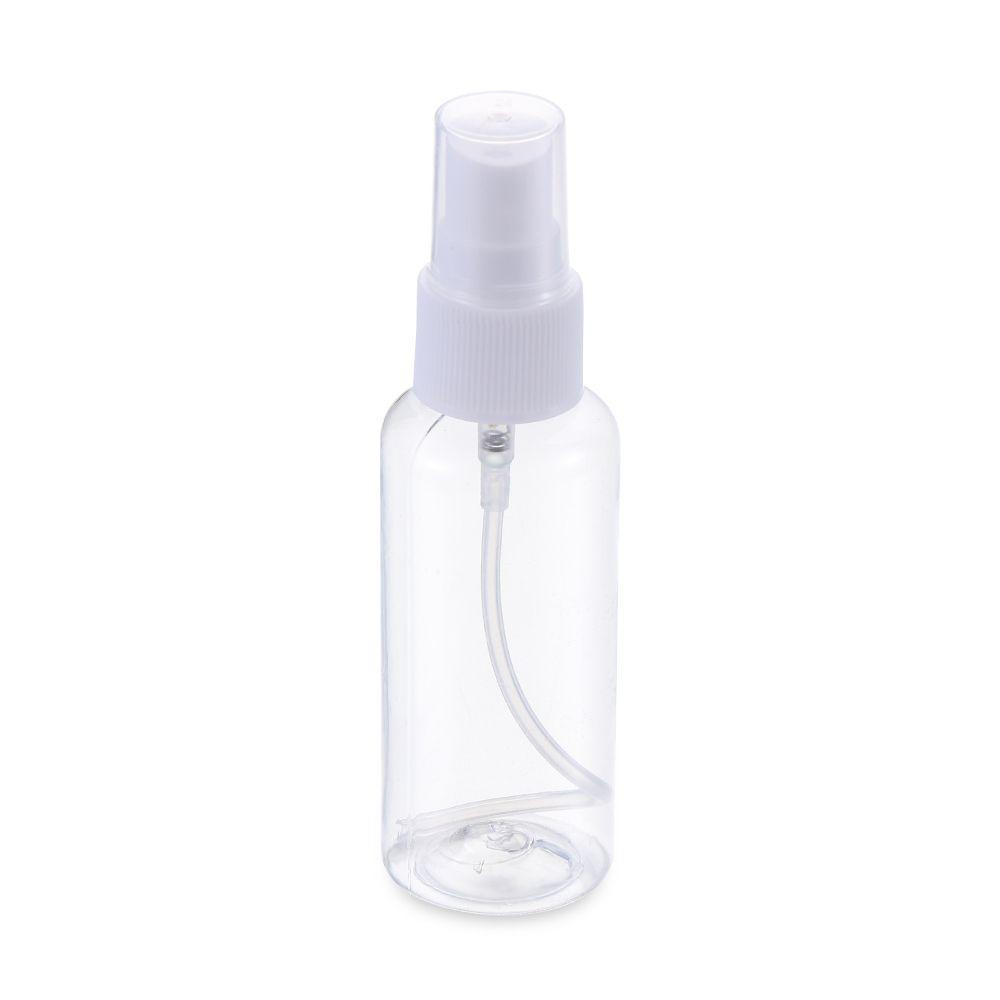 Top 5pcs (Warna random) Botol Spray Kosong Transparan Travel Squeeze Clear Botol Disinfektan
