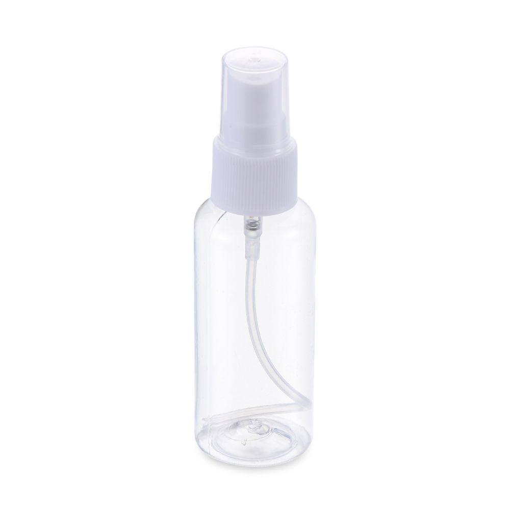 Top 5pcs (Warna random) Botol Spray Kosong Transparan Travel Squeeze Clear Botol Disinfektan