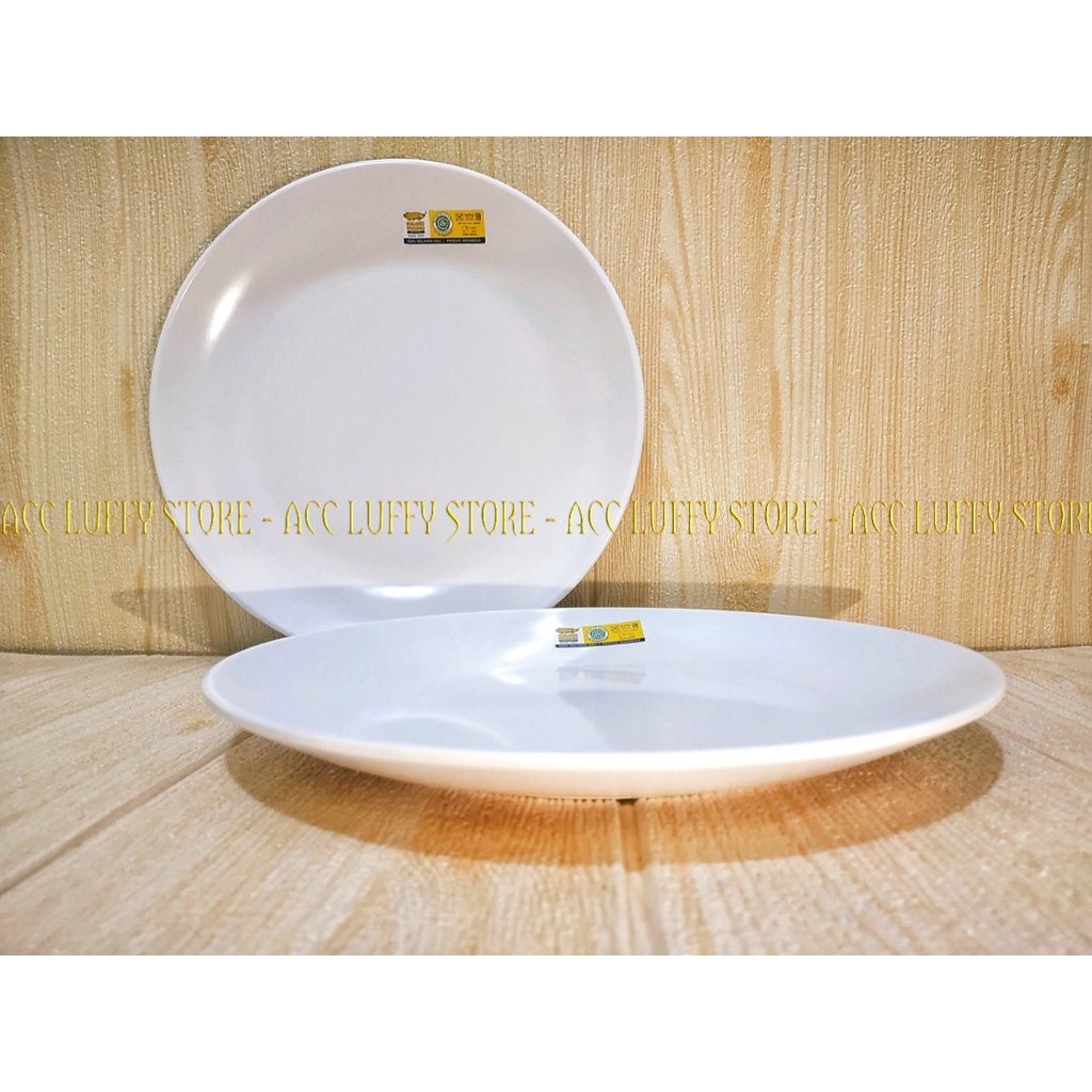 Piring Bulan Melamin Golden Dragon P1009 - Piring Ceper Melamin - Piring  Saji - Melamin Hitam Putih