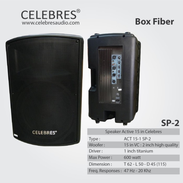 Speaker Aktif CELEBRES 15 Inch 15-1 SP-2 Original no HUPER JBL RCF