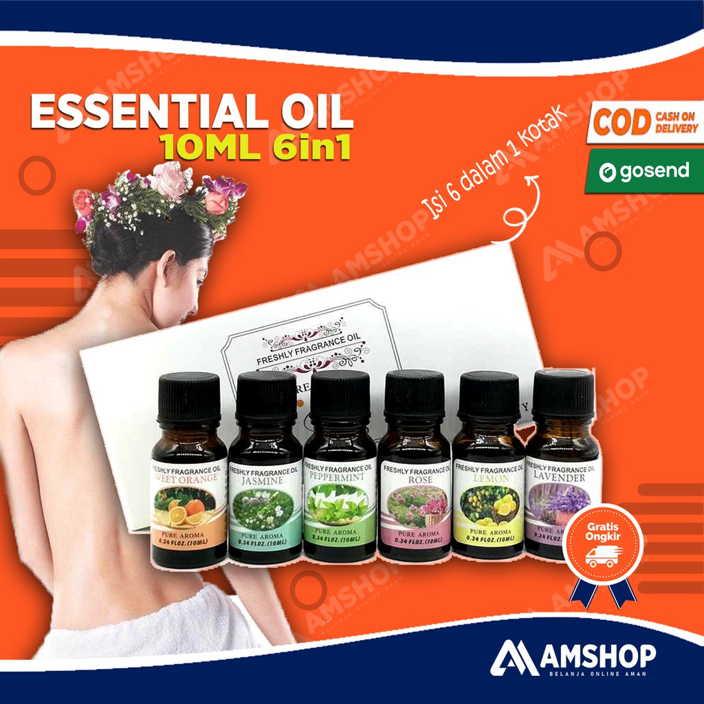 Essential Oil 6 in 1 Pure Aroma Essential Fragrance Oil Aromatherapy 10ml RHJY OMRSL7XX