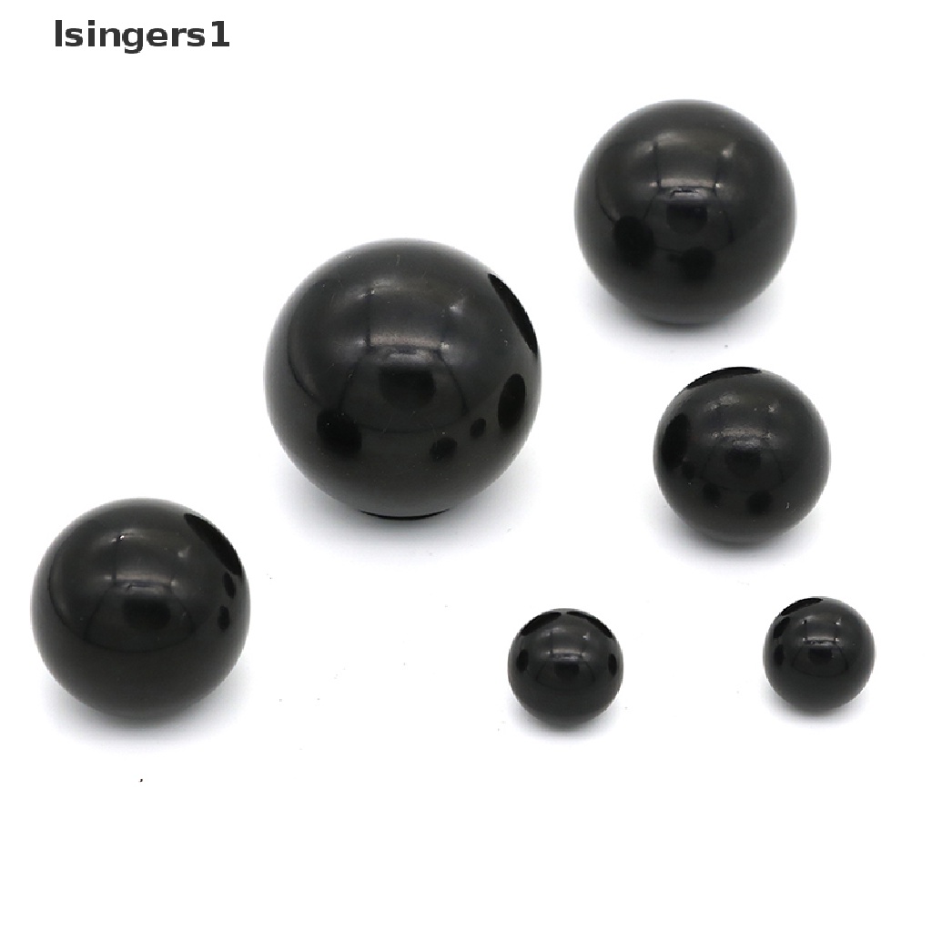 (lsingers1) M4 / M5 / M6 / M8 / M10 / M12 knob clamping Bentuk Bola Bahan Plastik Warna Hitam