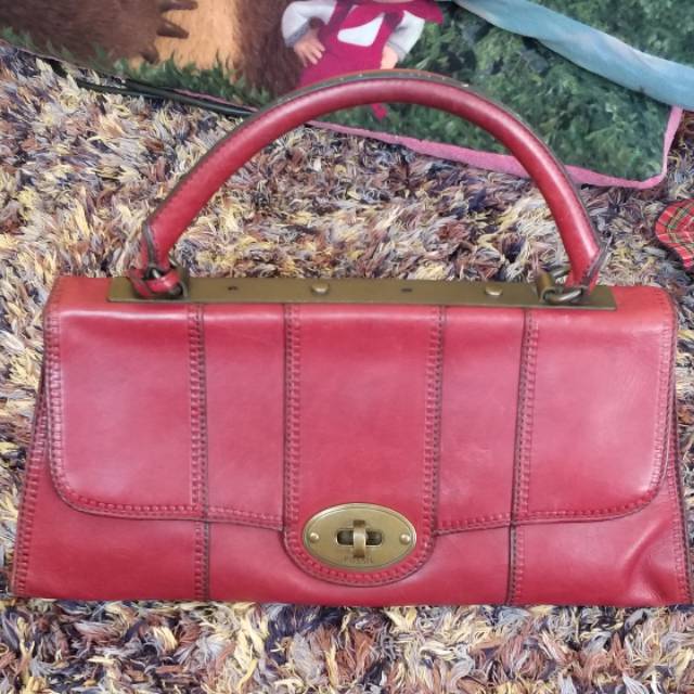 Pl fossil VRV frame satchel red