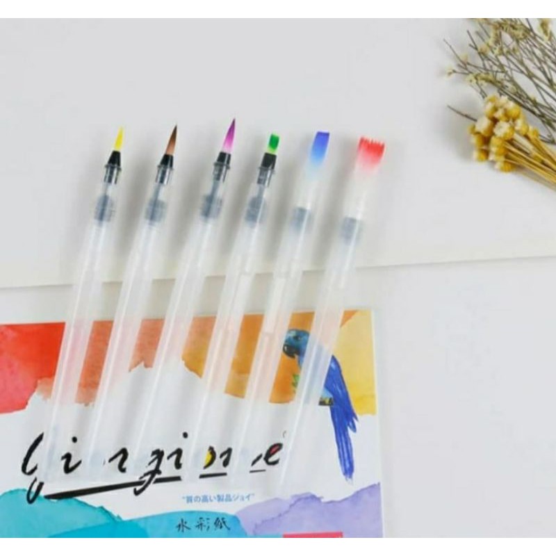 

GIORGIONE WATER BRUSH FOR WATERCOLOR SET 6 LONG HANDLE