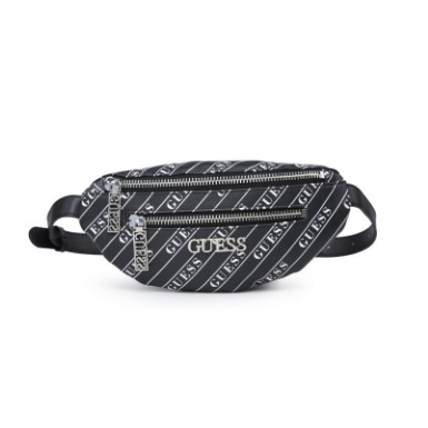 SALE READY!! TAS GU3SS U.S.A WAISTBAG MOTIF DOUBLE ZIPPER #62661