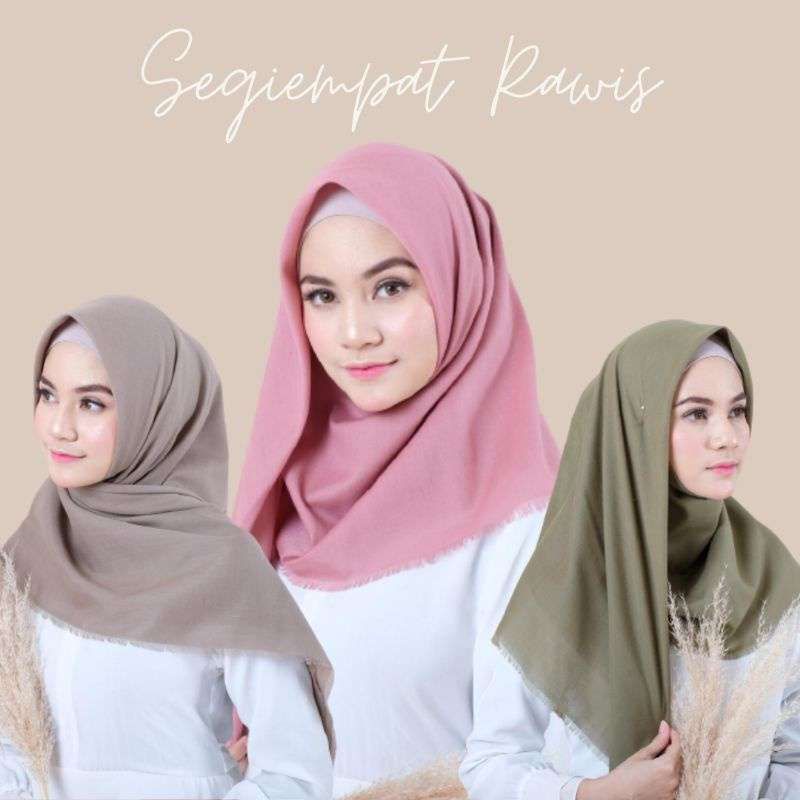 Hijab Saudia Rawis / Segi Empat Saudia Rawis