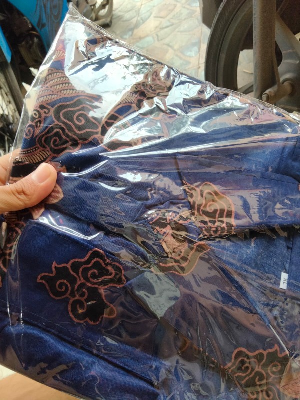 Kemeja Batik Pria Lengan Panjang Size M L Xl Xxl Bswart New Arrival