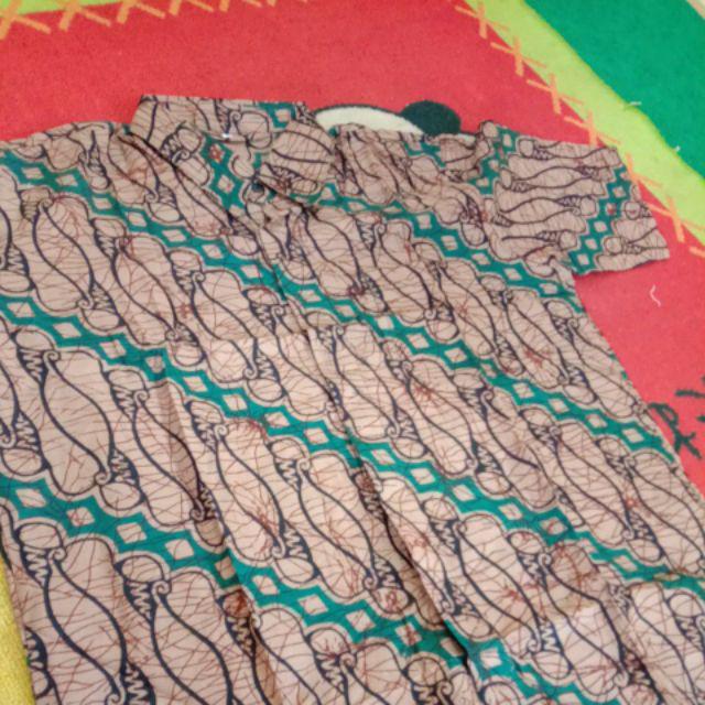 Bswart Batik Hrb026 Kenongo Hem Pendek Padi Pekalongan M L Xl Batik Pria Murah Modern Grosir