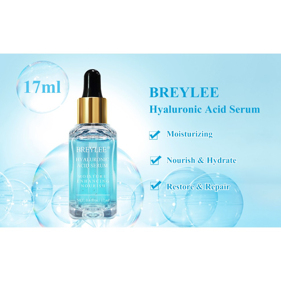 BREYLEE SERUM 17ML BREYLEE VIT C SERUM RETINOL HYALURONIC ROSE GOLD SERUM ACNE SERUM SOOTHING SERUM