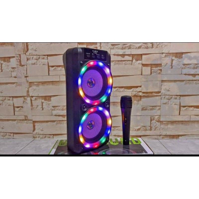 COD SPEAKER BLUETOOTH KARAOKE F-6582 LED TERBARU FREE MIC KARAOKE SUARA SUPER BASS//SPEAKER SALON AKTIF F-6582 LED PLUS MIC KARAOKE