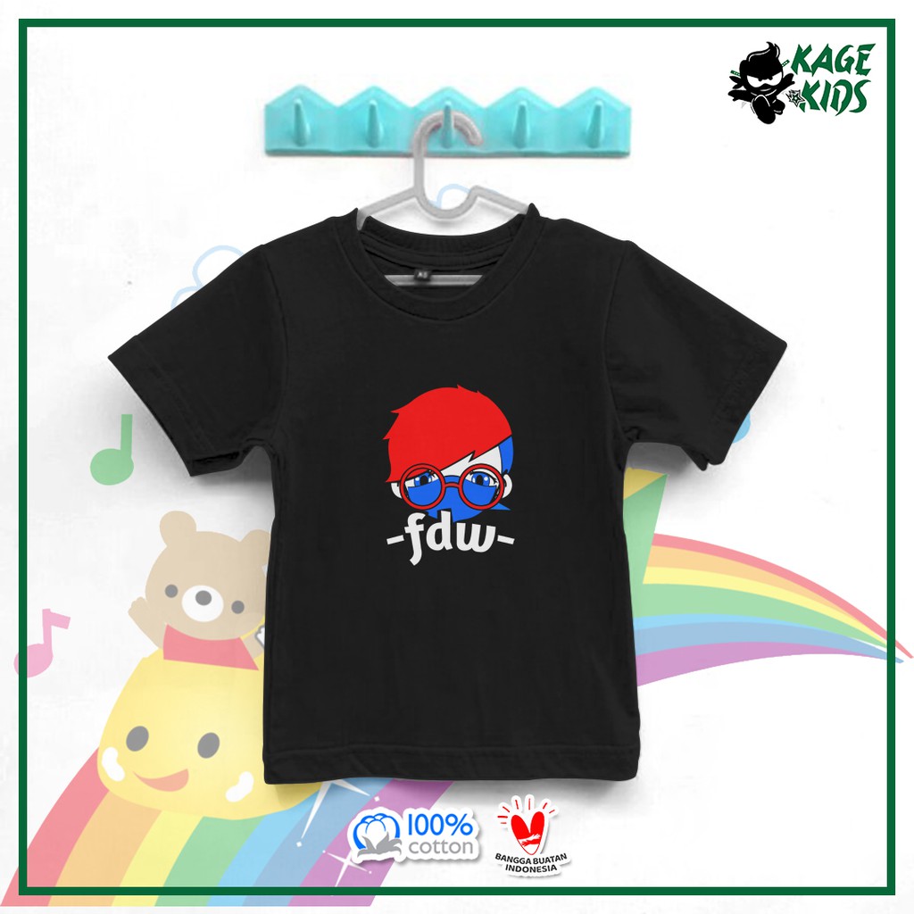 Kaos Distro Anak FDW GAMERS Cotton Combed 30s Kaos Distro Anak / Kaos Anak Game / Kaos Anak Lucu