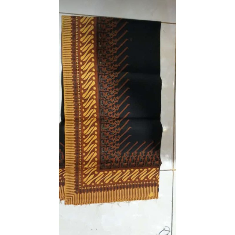 Kain Udeng Segi empat Batik - Kain Motif Batik Modang Coklat