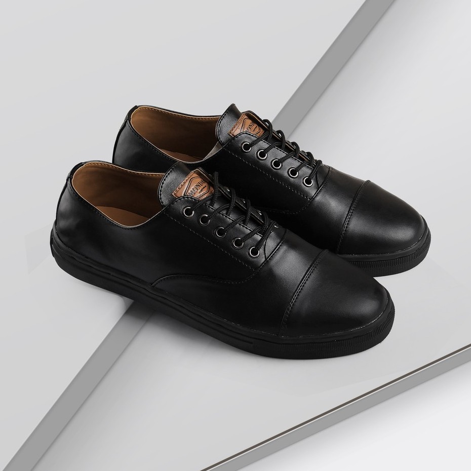 Oxford Gum Black | 39-44 | Sepatu Pantofel Casual Kerja Kuliah Kasual Kantor Pria Cowok Men | FORIND x Story of Monday Mndy