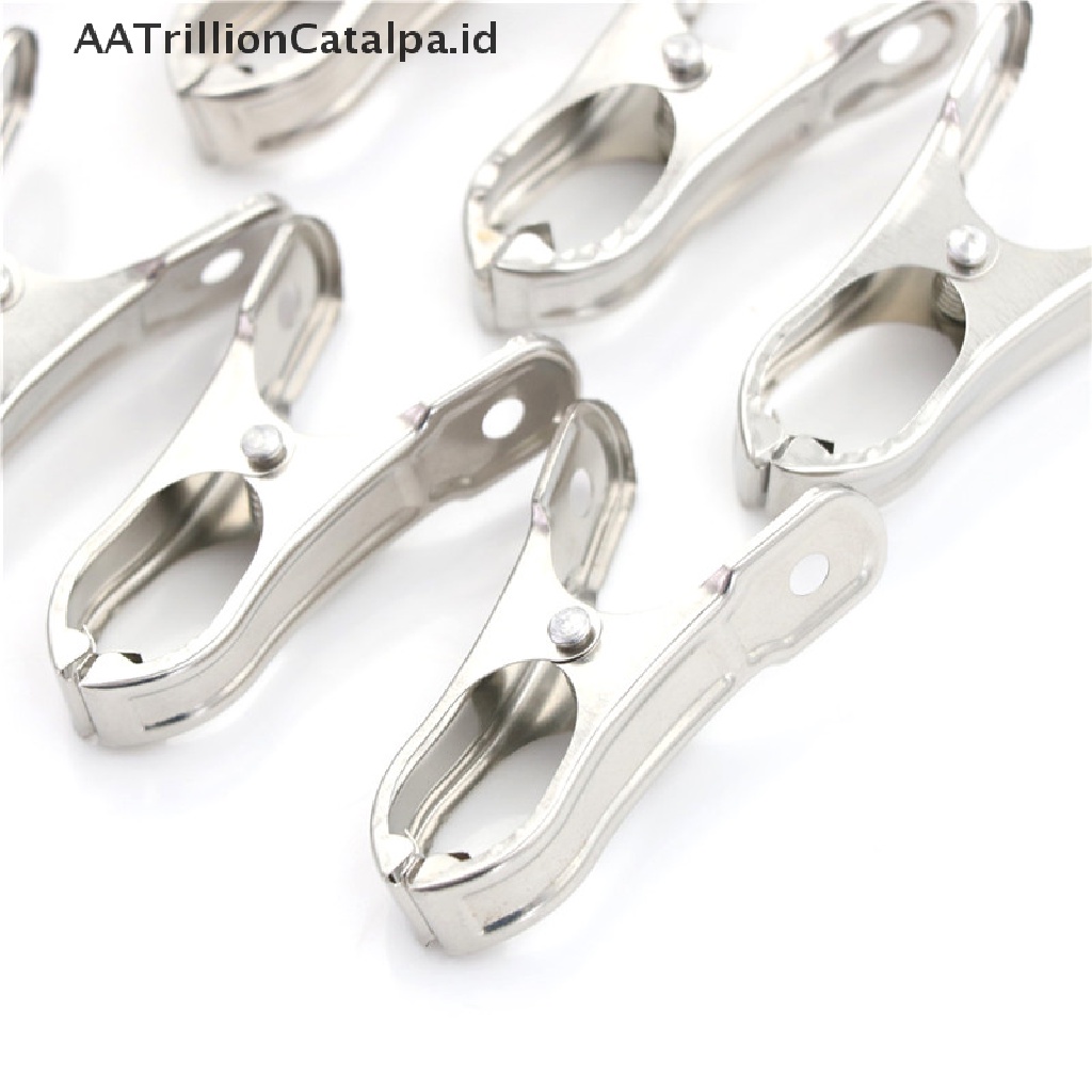 10 Pcs Klip Penjepit Kertas Foto Bahan Stainless Steel