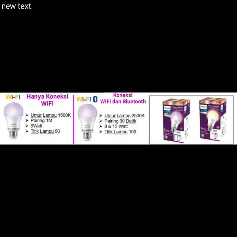 Philips LED Smart WiFi 9W Tunable White&amp;RGB / LED Smart Wifi Dengan Bluetooth 8W&amp;13W Tunable White&amp;RGB