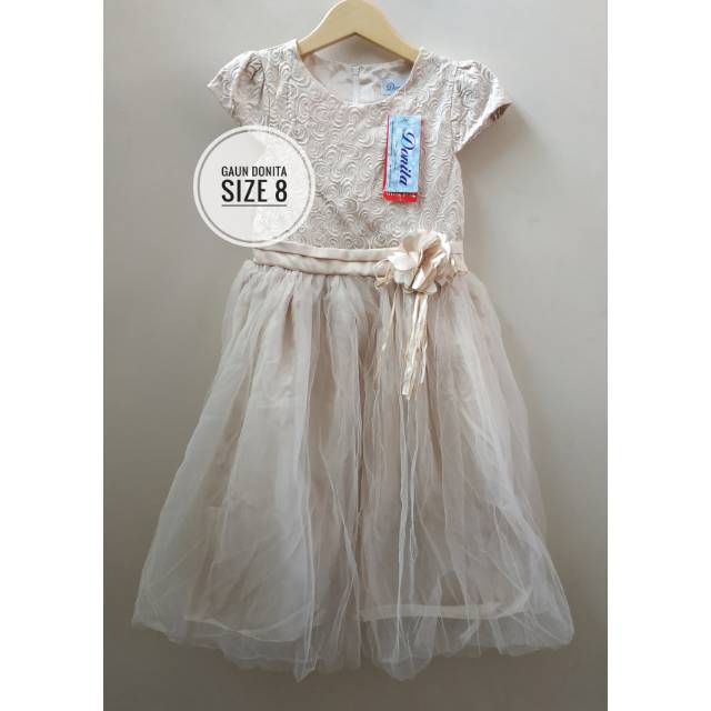 Baju / Gaun Pesta Anak Donita Size 8