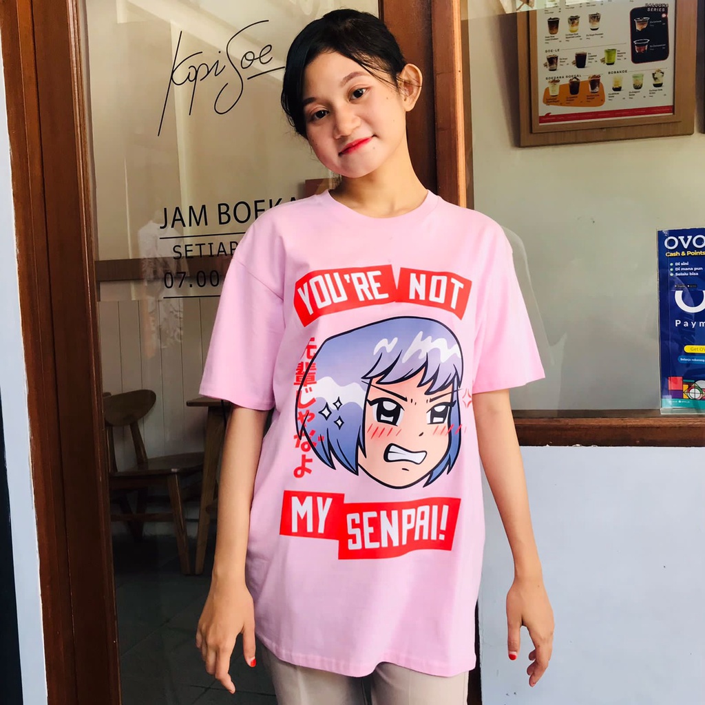 Tshirt Kawaii You Are Not My Senpai Chibi Girl Japan