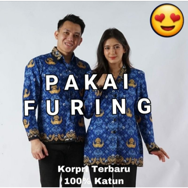 Kemeja Korpri/seragam korpri terbaru c40s sritex/batik korpri berkualitas standart pemerintahan