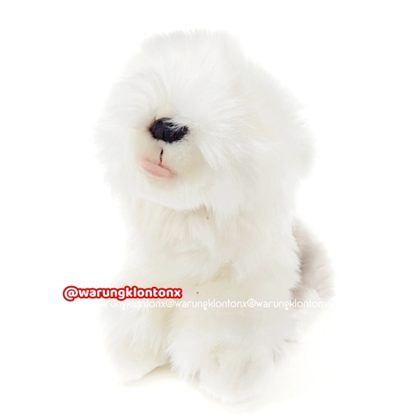 Boneka Anjing 11" Old English Sheepdog Plush Toys Kualitas Export