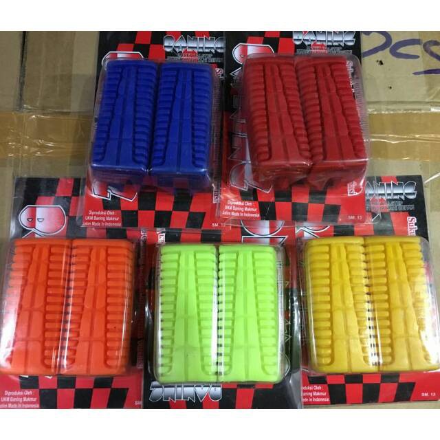 Step Depan Motor Bebek Variasi Warna Karet Step Depan Warna - Kanjeng Raden Variasi