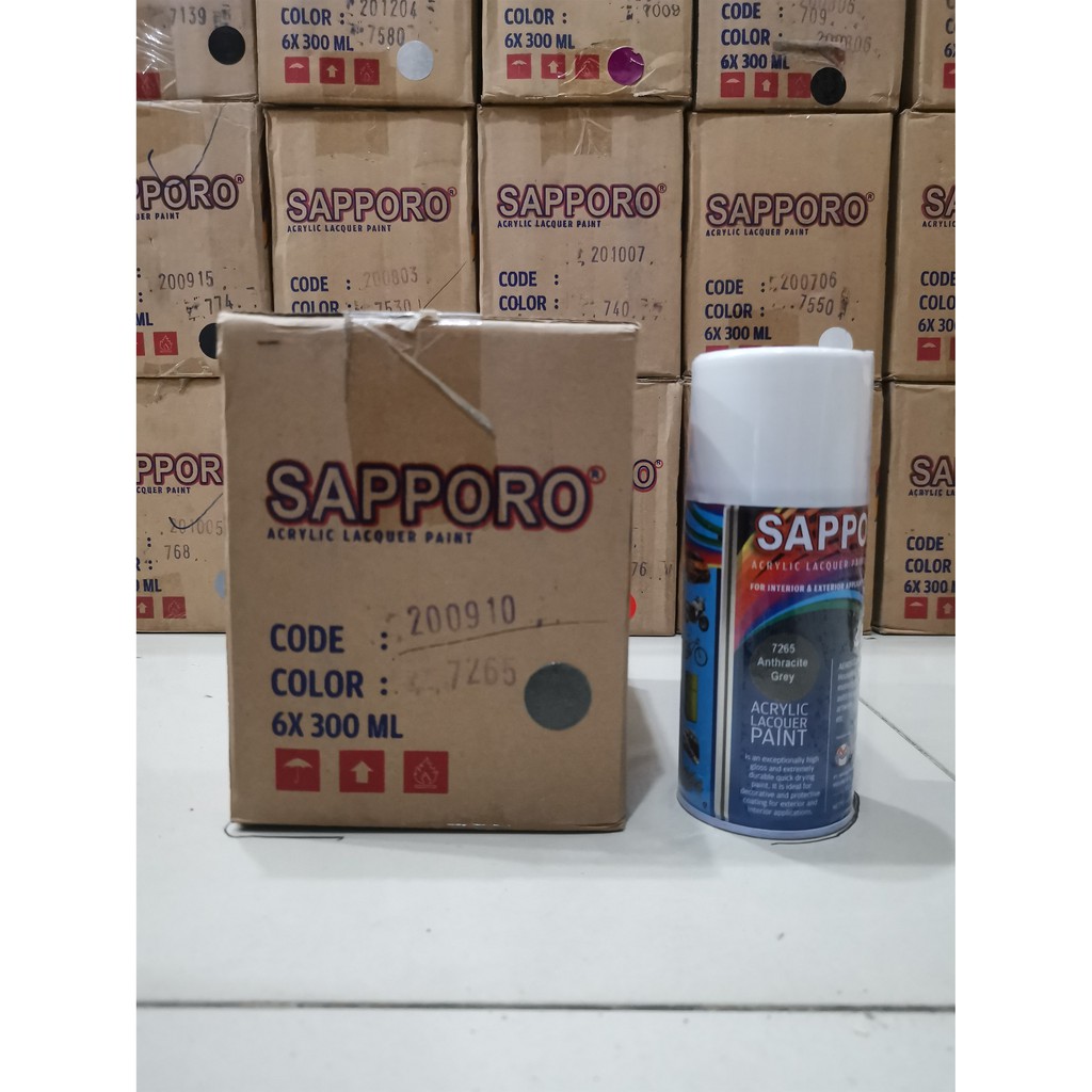 Cat Semprot Sapporo Paint 7265 Anthracite Grey