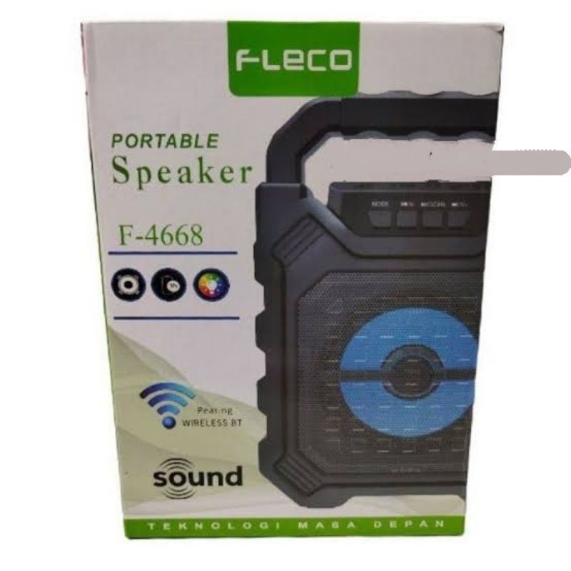 speaker bluetooth extra bass type portable speaker f 4668