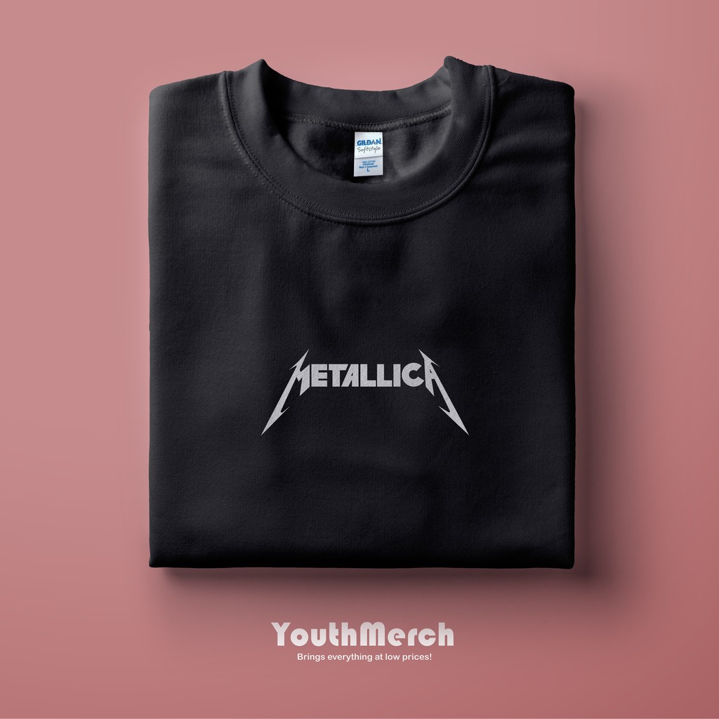 Kaos Band Metallica Logo - Musik Merch | Unisex | Baju Metallica Logo | Metallica Tees