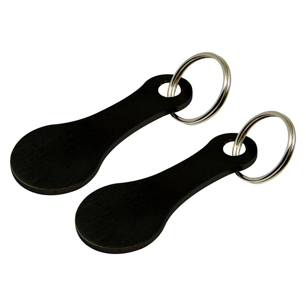 2pcs Gantungan Kunci Portable Bahan Stainless Steel