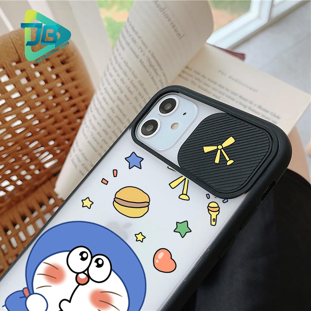 SOFTCASE SLINGCASE SLIDE PELINDUNG KAMERA DORAEMON SAMSUNG OPPO VIVO REALME IPHONE XIAOMI ALL TYPE JB5159