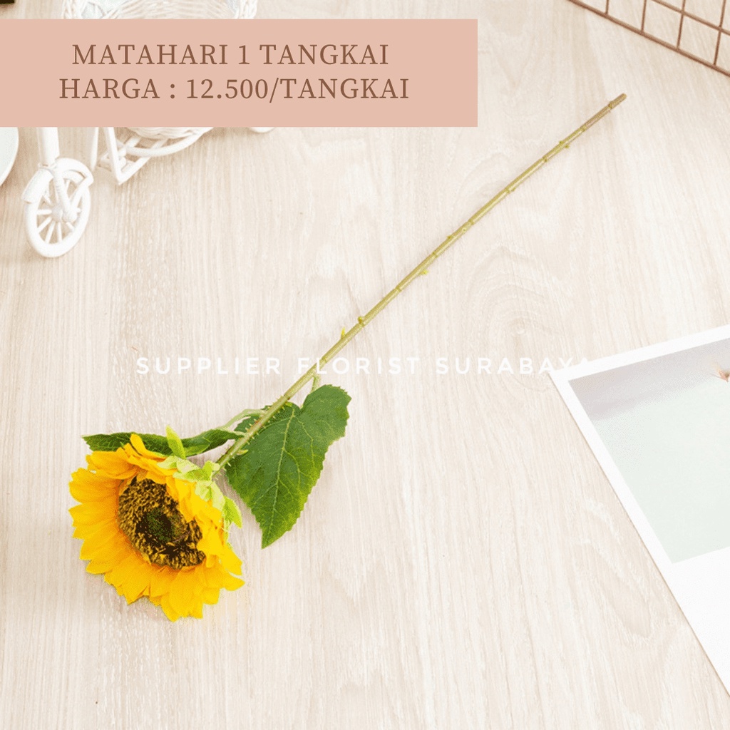 BUNGA PALSU MATAHARI SUNFLOWER ARTIFICIAL FLOWER BUNGA MAINAN