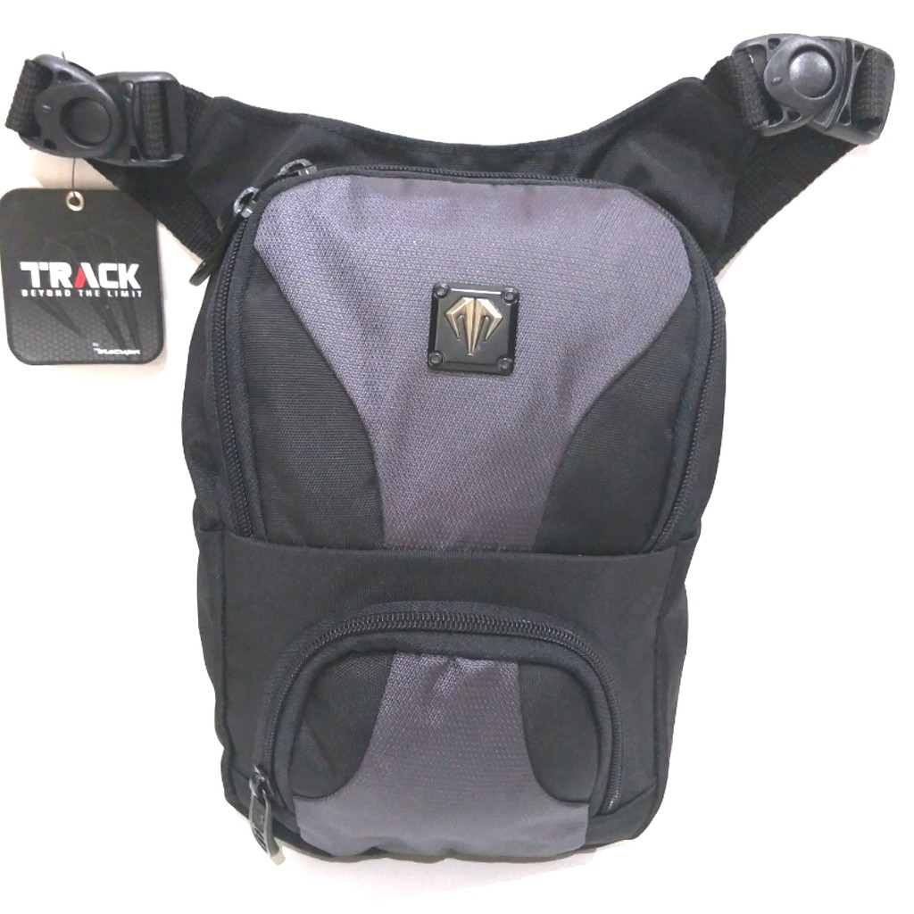 Tracker Tas Paha Selempang Hitam Kombinasi 408GC New Arrival