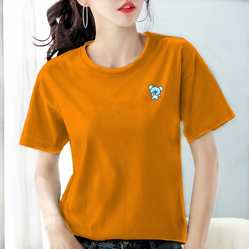 Kaos wanita cotton combed 30s / Baju wanita cotton combed  / Kaos polos wanita lengan pendek Bee120