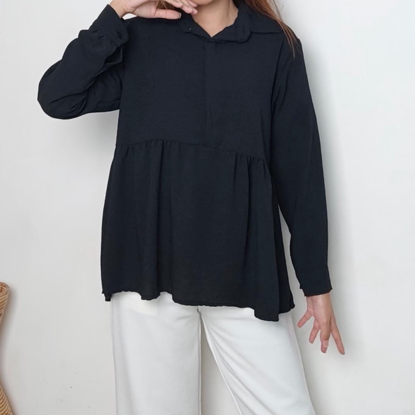 CALLISTA BLOUSE/BLOUSE WANITA/BAHAN CRINKLE/BLOUSE