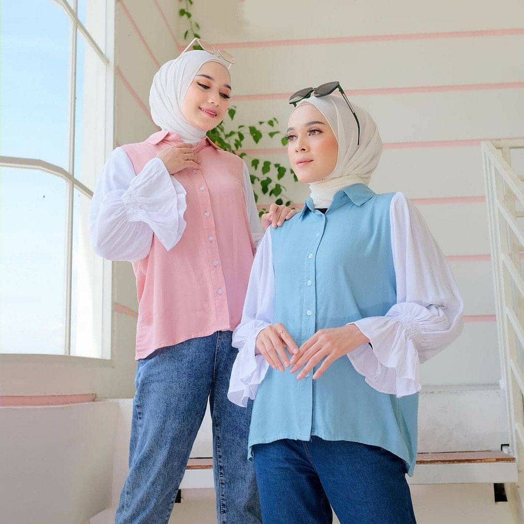 [BISA COD] Dera Top - blouse wanita - atasan wanita - atasan wanita muslim - blouse murah - blouse