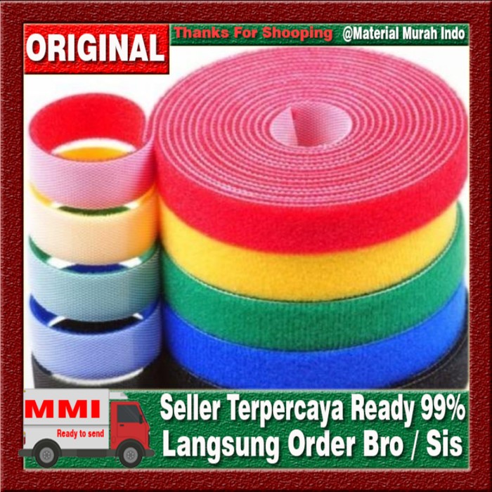velcro ties cables pengikat perapi kabel meteran 1cm 5 meter