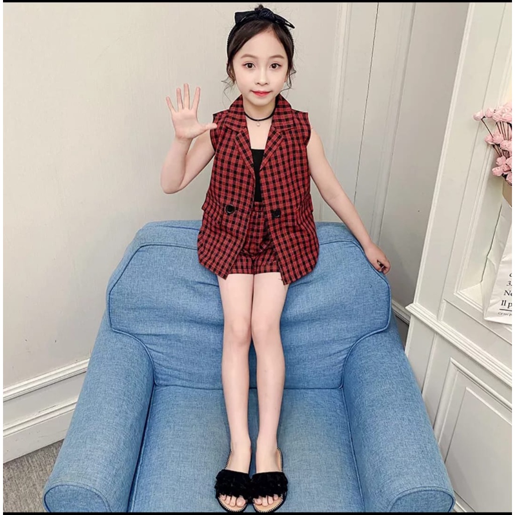 INV - ST KIDS LOLITA / MERAH / HITAM / 3IN1 / KATUN KOTAK ASLI / TERBARU