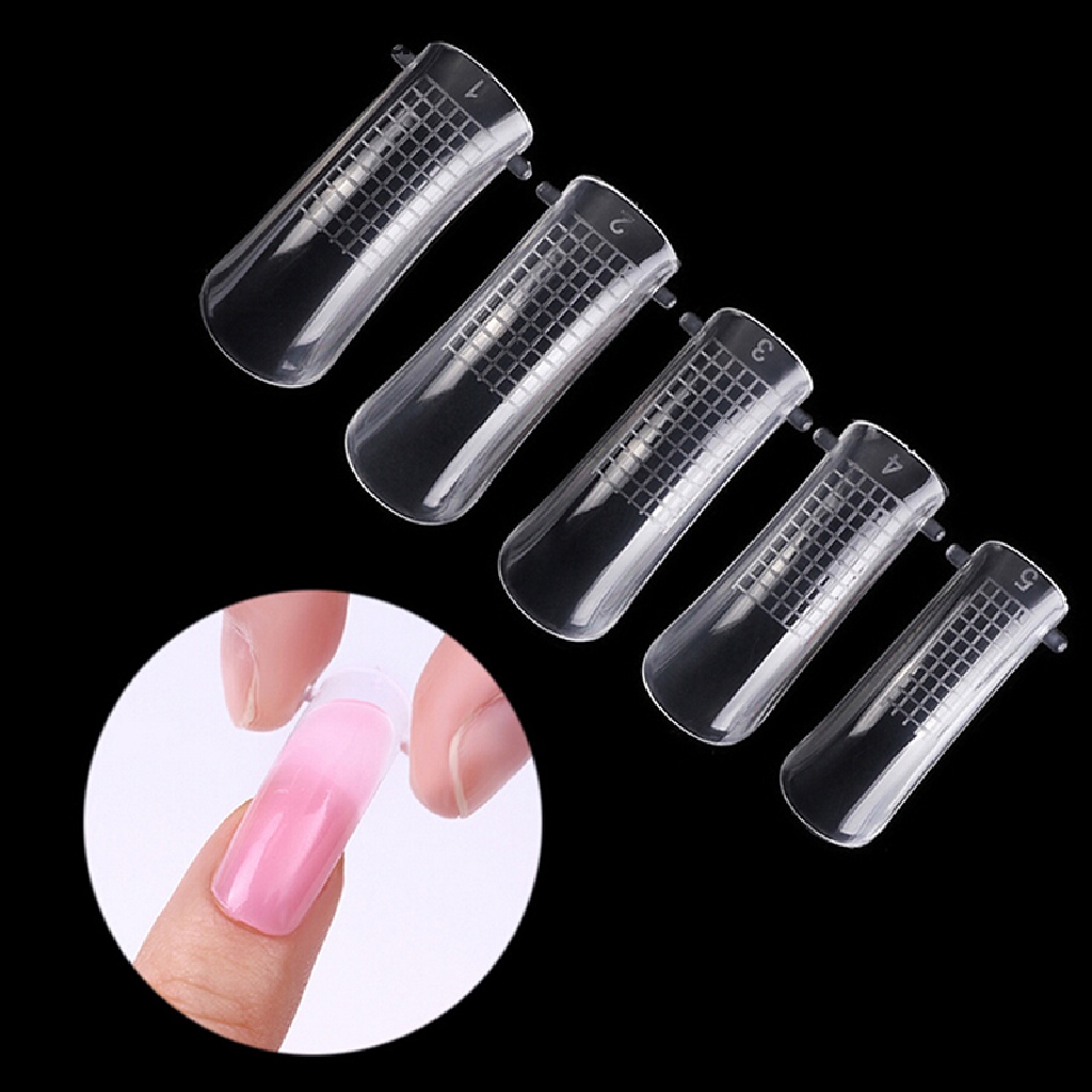 (infiniteforce.id) 20 / 100pcs / Set Cetakan Kuku Palsu Akrilik uv gel full cover Untuk nail Art Diy