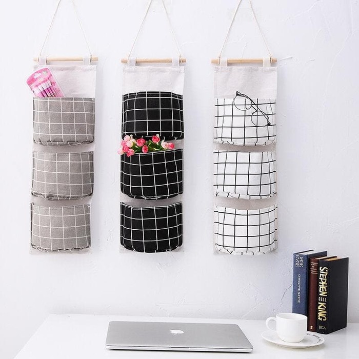 Wall Bag Organizer / Tas Gantungan Storage 3 Susun