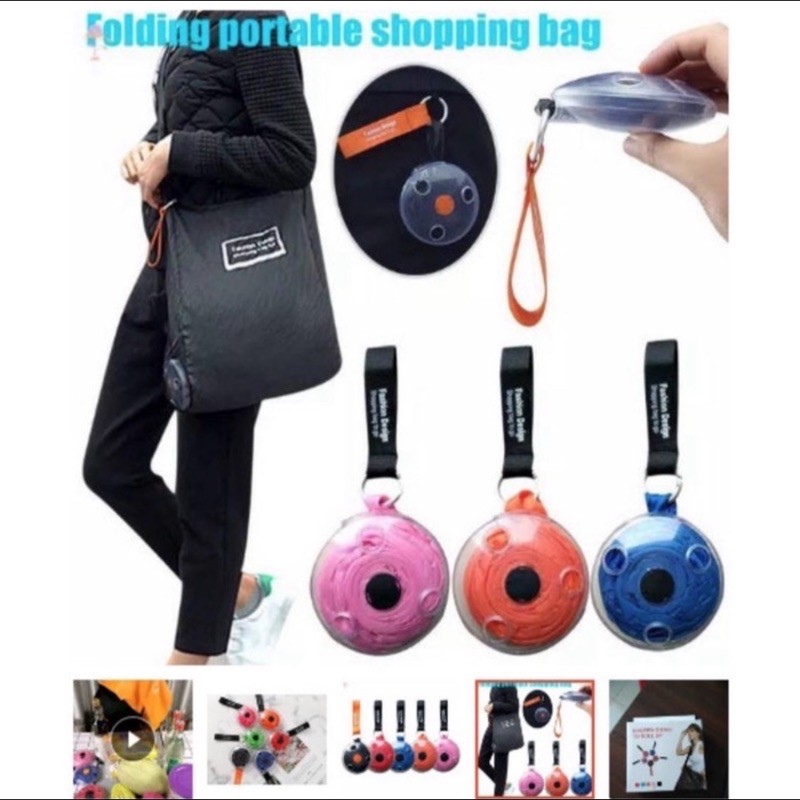 Tas Belanja Shopping Bag Design Roll Up Bisa Di Pakai Ulang Tas Belanja Praktis / Serbaguna