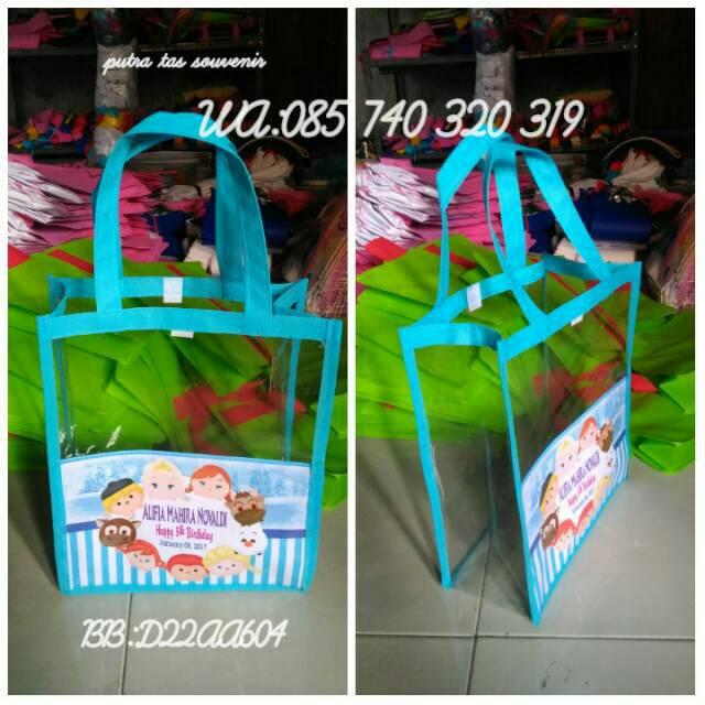 

Goodie bag tas souvenir ulang tahun/ultah anak model kantong mika full